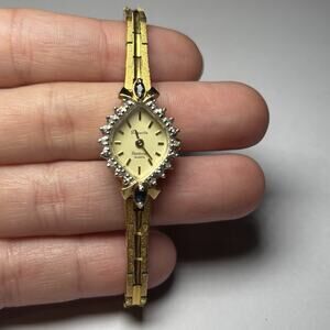 Vintage Danville Armitron Quartz Watch Women’s Gold Tone Dainty Jewelry Dressy